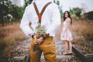Romantic Love Couple Railroad Tracks romantic love wallpaper