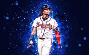 Ronald Acuna Jr Blue ronald acuna jr wallpaper
