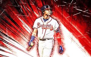 Ronald Acuna Jr Red ronald acuna jr wallpaper