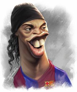 Ronaldinho Distorted Art ronaldinho wallpaper