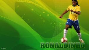 Ronaldinho's Magnificent Skills on Football Pitch ronaldinho wallpaper