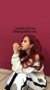 Rose from Blackpink daydreaming of a special someone blackpink wallpaper