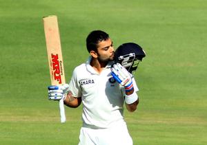 Royal Challengers Bangalore Captain Virat Kohli in action during a cricket match rcb wallpaper