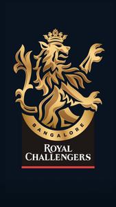 royal challengers logo on a black background rcb wallpaper