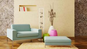 Rustic Interior Design With Pastel Furniture Wallpaper