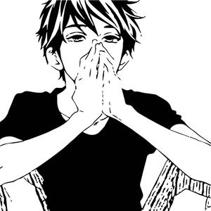 Sad Anime Boy Black And White PFP black and white pfp wallpaper