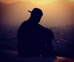 Sad Boy Sunset Silhouette sad boy wallpaper