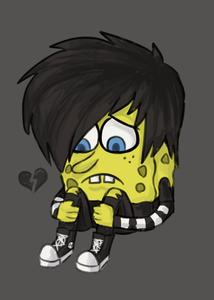 Sad Emo SpongeBob PFP emo pfp wallpaper