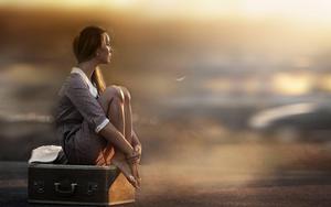 Sad Girl In Nowhere sad girl wallpaper
