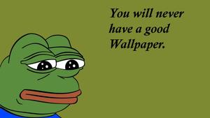 Sad Pepe - Feeling down? meme wallpaper