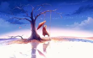 Sadness in Paradise sad anime wallpaper