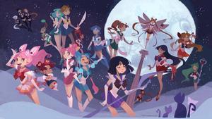 Sailor Moon Digital Fan Art sailor moon wallpaper