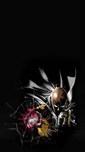 Saitama Cracked Screen cracked screen wallpaper