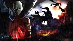 Saitama from the popular anime “One Punch Man” one punch man wallpaper