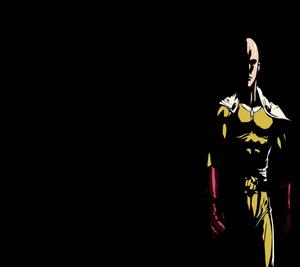 Saitama Uses His Superhuman Strength to Defend His City one punch man wallpaper