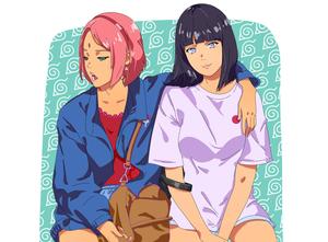 Sakura And Hinata hinata wallpaper