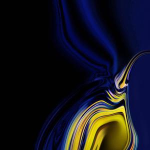 Samsung Blue Yellow Black Swirl samsung wallpaper