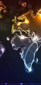 Samsung Galaxy S22 Illuminated by Neon Map Light. samsung galaxy s22 wallpaper