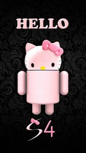 Samsung Galaxy S4 Black Hello Kitty black hello kitty wallpaper
