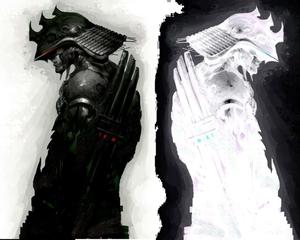 Samurai warrior on guard samurai wallpaper