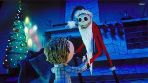 Santa Claus and Jack Skellington in The Nightmare Before Christmas nightmare before christmas wallpaper