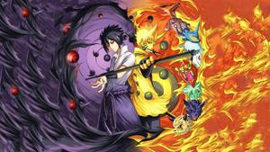 Sasuke Rinnegan Naruto Nine-Tails sasuke wallpaper