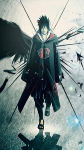 Sasuke Uchiha Dons Akatsuki Robe sasuke wallpaper