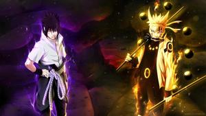 Sasuke Uchiha in a Moment of Action sasuke wallpaper