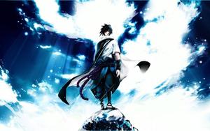 "Sasuke Uchiha in Action". sasuke wallpaper