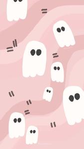 Say boo! cute ghost wallpaper