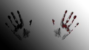 Scary Bloody Hand Prints scary wallpaper