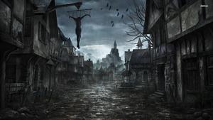 Scary Edenford Ruins Moon Guard scary wallpaper