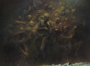 Scary Skeleton Painting Picture scary wallpaper