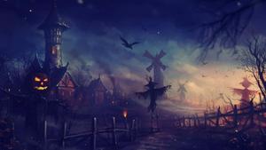 Scary Village Scarecrow Picture scary wallpaper