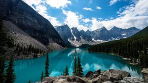 Scenic Blue Lake 1080p wallpaper
