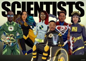 scientists - a comic book cover superhero wallpaper