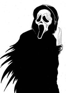 Scream Ghostface Pencil Sketch scream wallpaper
