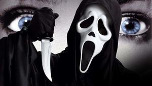 scream movie poster with a man holding a knife scream wallpaper