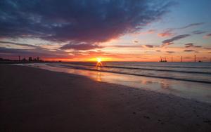Sea And Sunset Nature nature wallpaper