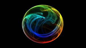 See the dynamic colors of this animated orb animated wallpaper