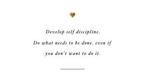 Self Discipline Motivational Aesthetic Desktop