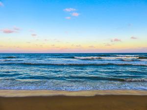 Serene beachside paradise beach wallpaper
