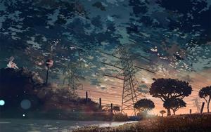 Serene Dusk Anime Aesthetic anime aesthetic wallpaper
