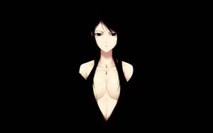 Sexy Anime Girl In Black sexy anime wallpaper