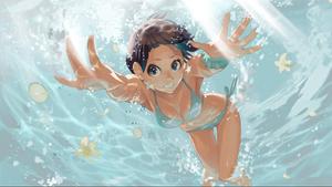 Sexy Anime Girl Underwater sexy anime wallpaper