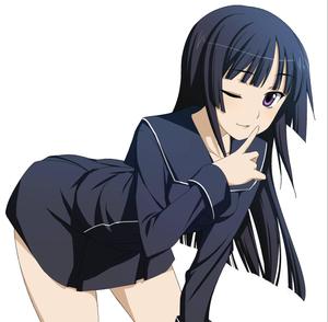 Sexy Anime Girl With Black Dress sexy anime wallpaper