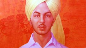 Shaheed Bhagat Singh Overlay Portrait shaheed bhagat singh wallpaper