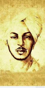 Shaheed Bhagat Singh Sepia Effect shaheed bhagat singh wallpaper