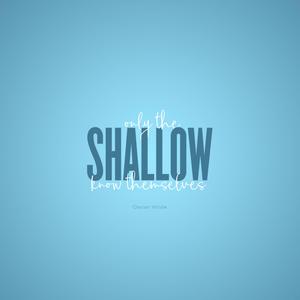 "Shallow words can reach the soul." Wallpaper