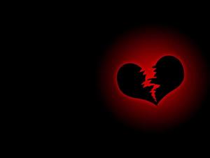 Shattered Heart in Darkness broken heart black wallpaper